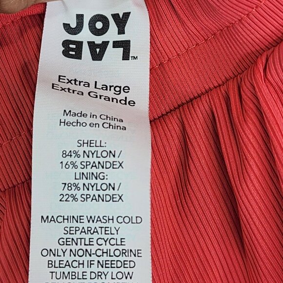 Womens JoyLab Coral Pink Running Shorts 2" Inseam Nylon Spandex Blend Size XL - Picture 3 of 9